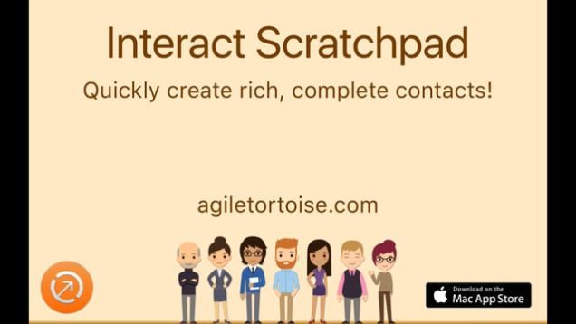 Crea contactos fácilmente en tu Iphone desde textos sin formato con Interact Scratchpad