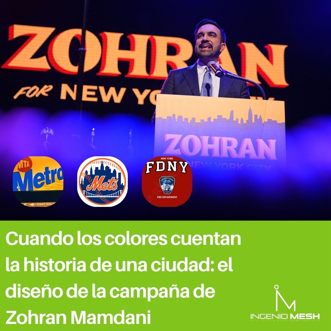 El diseño de la campaña de Zohran Mamdani